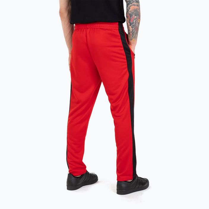 Pantaloni da corsa Oldschool Pitbull West Coast da uomo Raglan rosso 5