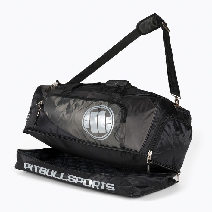 Pitbull West Coast Big Sports Logo 100 l borsa da allenamento nero/grigio 5