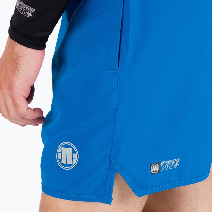 Pantaloncini da allenamento da uomo Pitbull West Coast Performance Small Logo blu 8