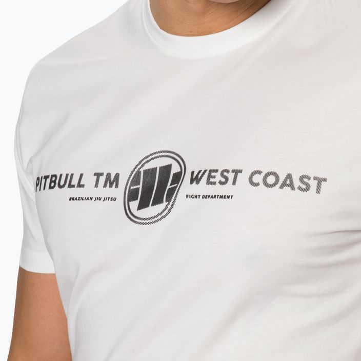 Pitbull West Coast Keep Rolling Maglietta da uomo di peso medio bianco 4