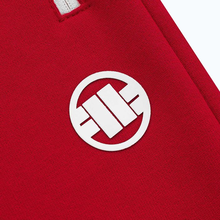 Pantaloni da ginnastica Pitbull West Coast da uomo Logo Piccolo Gruppo Terry rosso 6