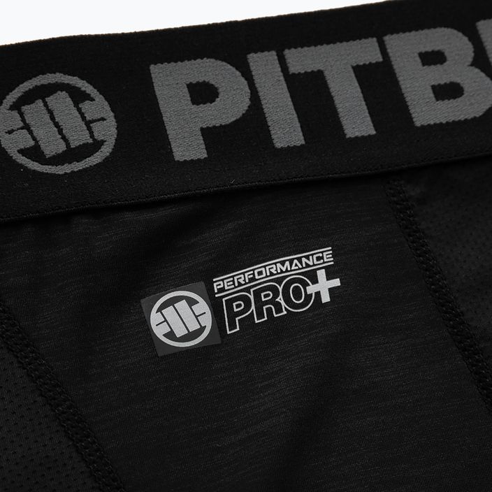 Pantaloncini Pitbull West Coast Performance Compression da uomo, nero 4