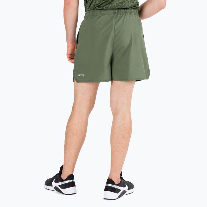 Pantaloncini da allenamento Pitbull West Coast Performance Small Logo olive da uomo 5