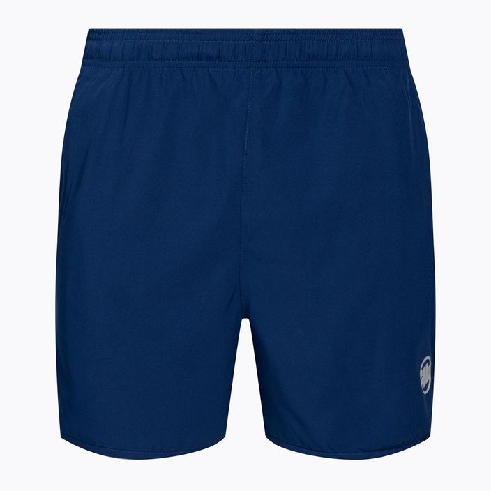Pantaloncini da allenamento Pitbull West Coast Performance Small Logo da uomo blu scuro