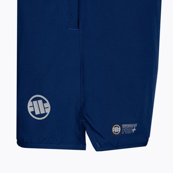 Pantaloncini da allenamento Pitbull West Coast Performance Small Logo da uomo blu scuro 4