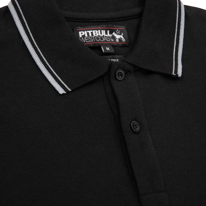 Polo Pitbull West Coast Uomo Pique Stripes Regular nero 6