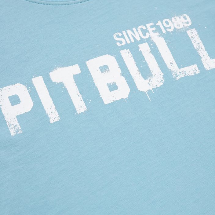 Maglietta Pitbull West Coast donna T-S Grafitti blu chiaro 2