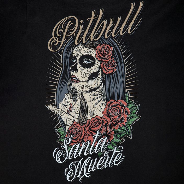 Maglietta Santa Muerte Pitbull West Coast donna nero 5