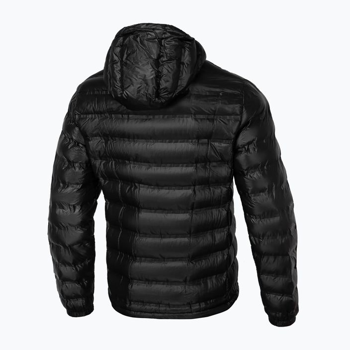 Pitbull West Coast giacca invernale da uomo Deerfoot con cappuccio imbottito nero 2