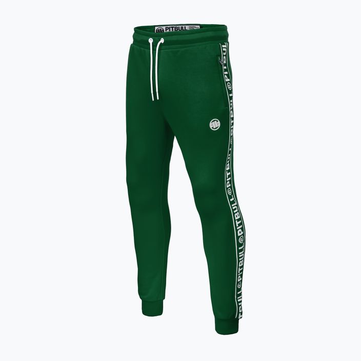Pantaloni da ginnastica Pitbull West Coast da uomo Tape Logo Terry Group verde