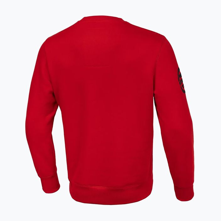 Felpa uomo Pitbull Sherwood Crewneck rosso 5