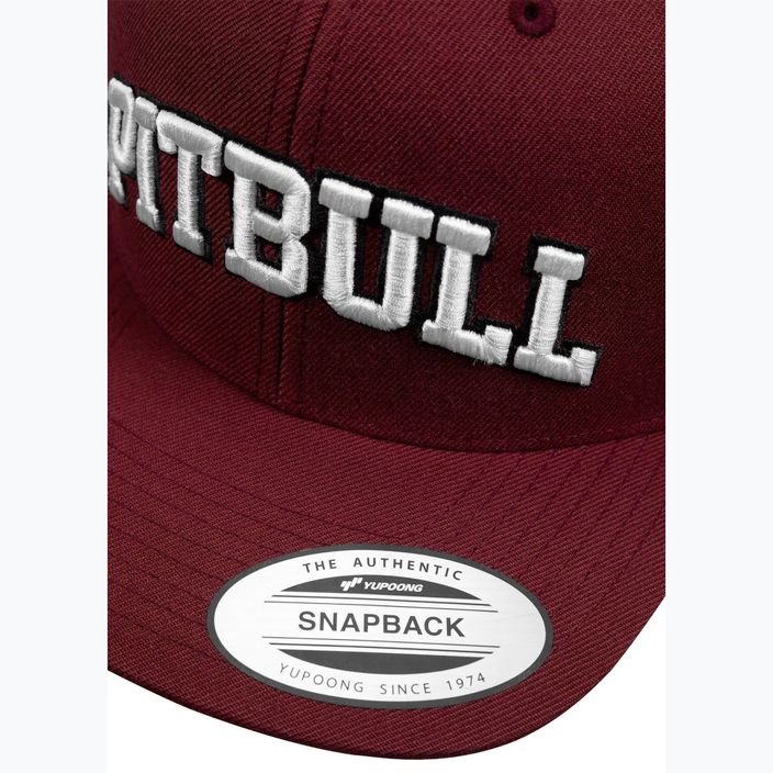 Cappello da baseball Pitbull West Coast Snapback Pitbull YP Classic Premium bordeaux 4