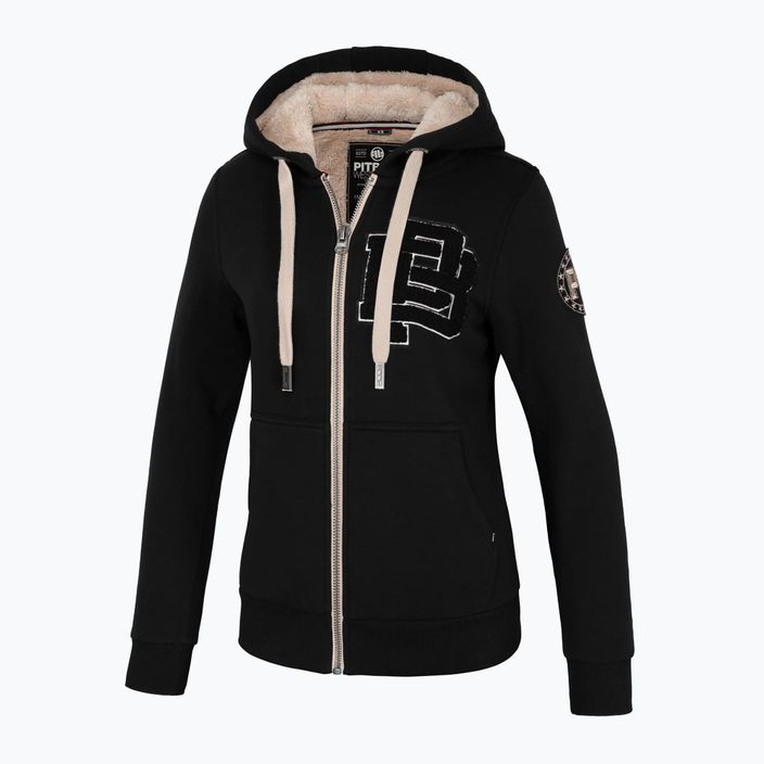 Felpa Pitbull Sherpa Ruffina Hooded Zip donna nero