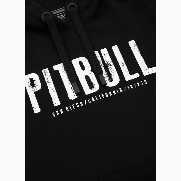 Felpa Pitbull West Coast Street King da uomo con cappuccio nero 3