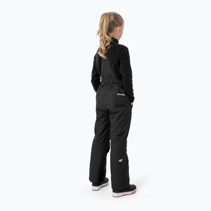Pantaloni da sci per bambini 4F JSPDN001 nero profondo 3