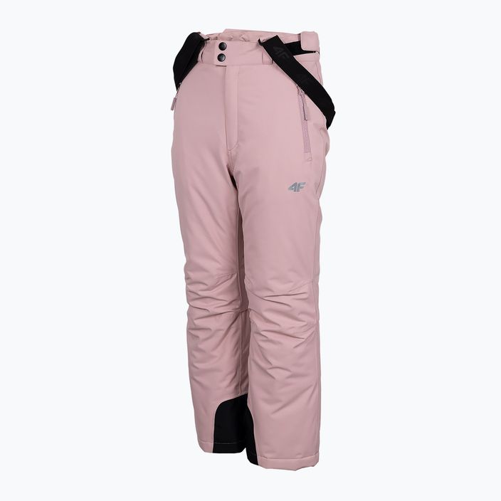 Pantaloni da sci per bambini 4F JSPDN001 rosa chiaro 7