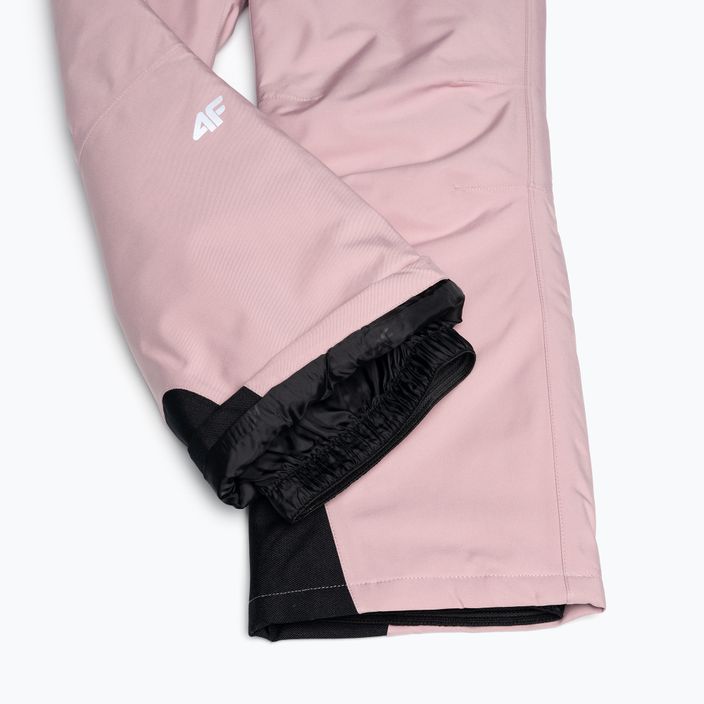 Pantaloni da sci per bambini 4F JSPDN001 rosa chiaro 6