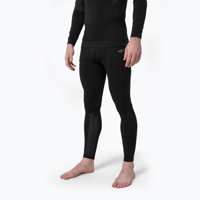 Pantaloni termoattivi da uomo 4F BIMB030D nero profondo
