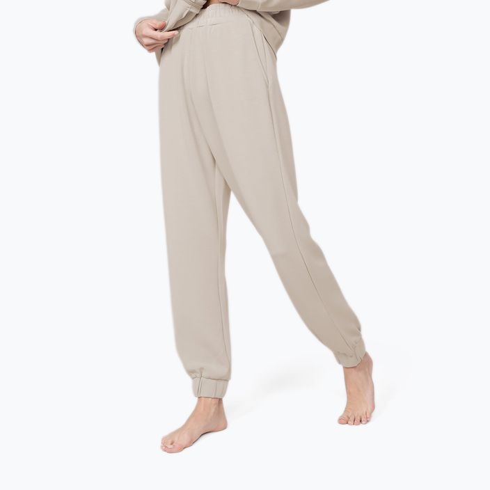 Pantaloni yoga donna 4F SPDD022 beige