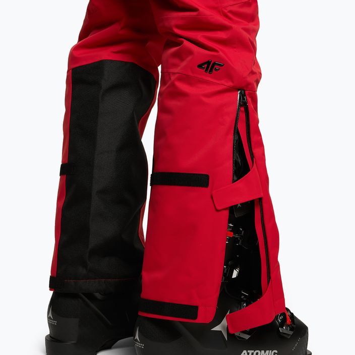 Pantaloni da sci da uomo 4F SPMN006 rosso scuro 5