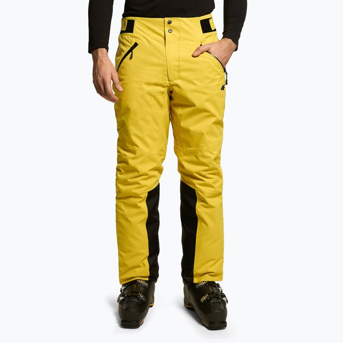 Pantaloni da sci da uomo 4F SPMN006 lemon