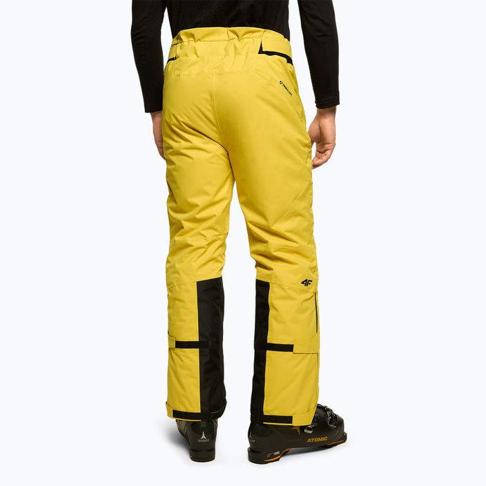 Pantaloni da sci da uomo 4F SPMN006 lemon 3