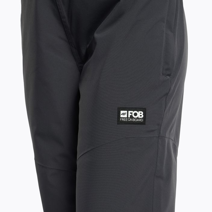 Pantaloni da snowboard da donna 4F SPDS002 grigio scuro 7
