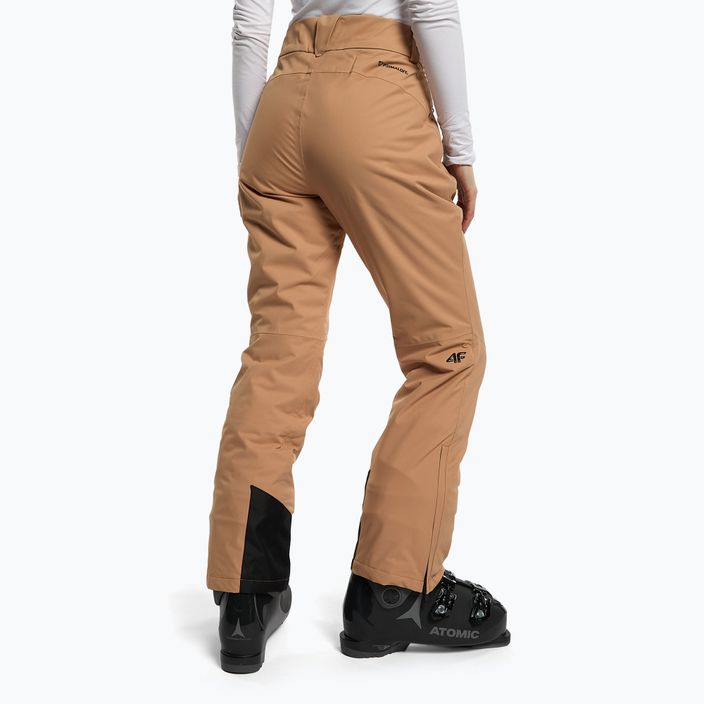 Pantaloni da sci da donna 4F SPDN006 marrone chiaro 3
