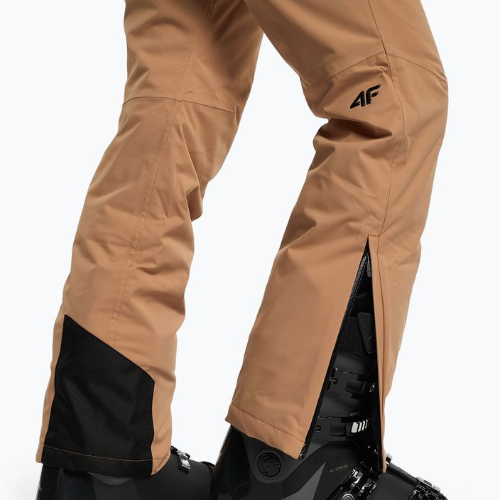 Pantaloni da sci da donna 4F SPDN006 marrone chiaro 4