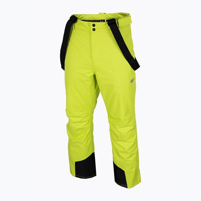 Pantaloni da sci da uomo 4F SPMN001 verde canarino 7