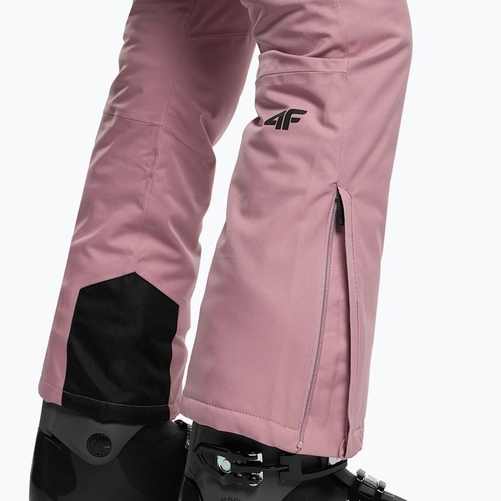 Pantaloni da sci da donna 4F SPDN002 rosa scuro 4