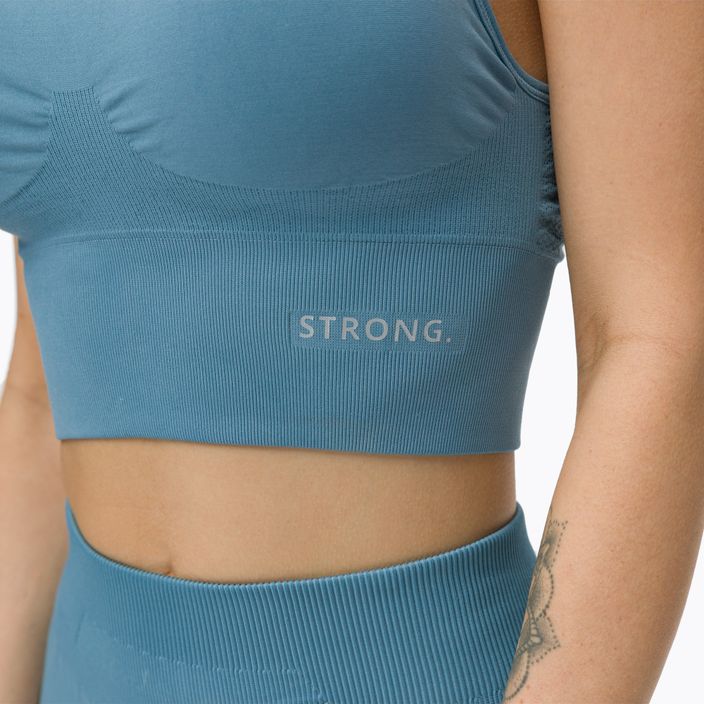 Top da allenamento da donna STRONG POINT Shape & Comfort blu/grigio 4