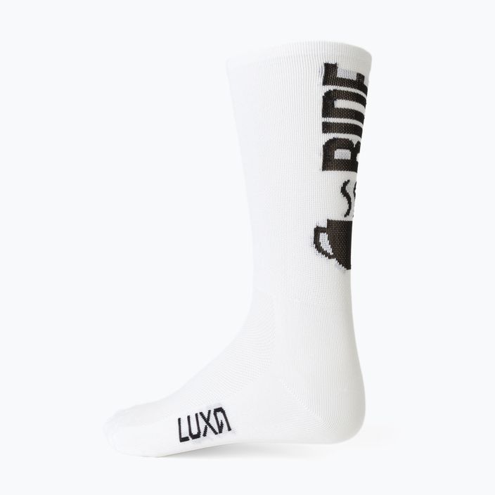 Luxa Coffee Ride calze da ciclismo bianche 5