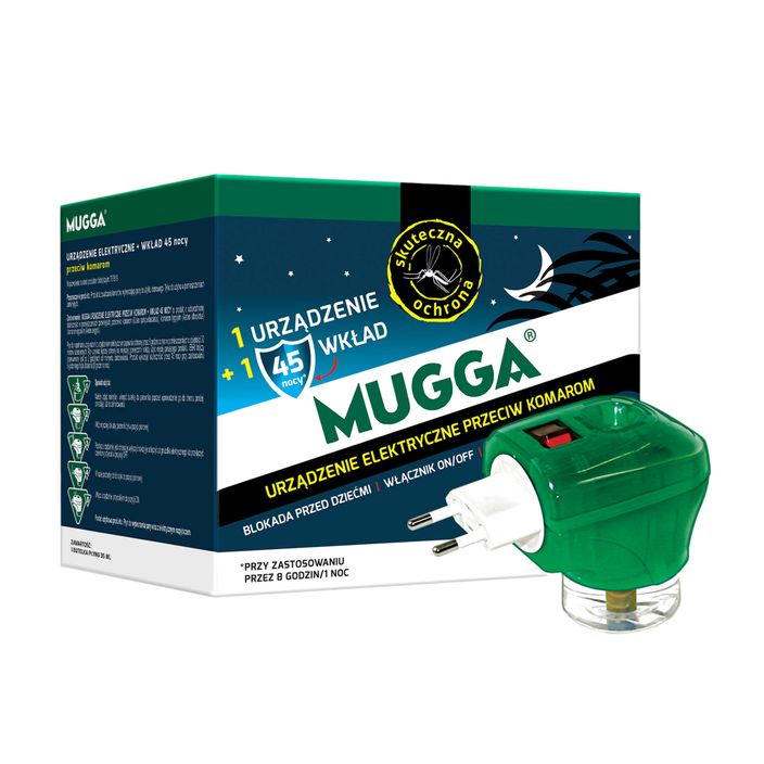 Elettrofumigatore per zanzare + ricarica Mugga 45 notti 35 ml 2