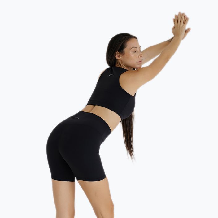 Pantaloncini da yoga da donna JOYINME a coste nero 6