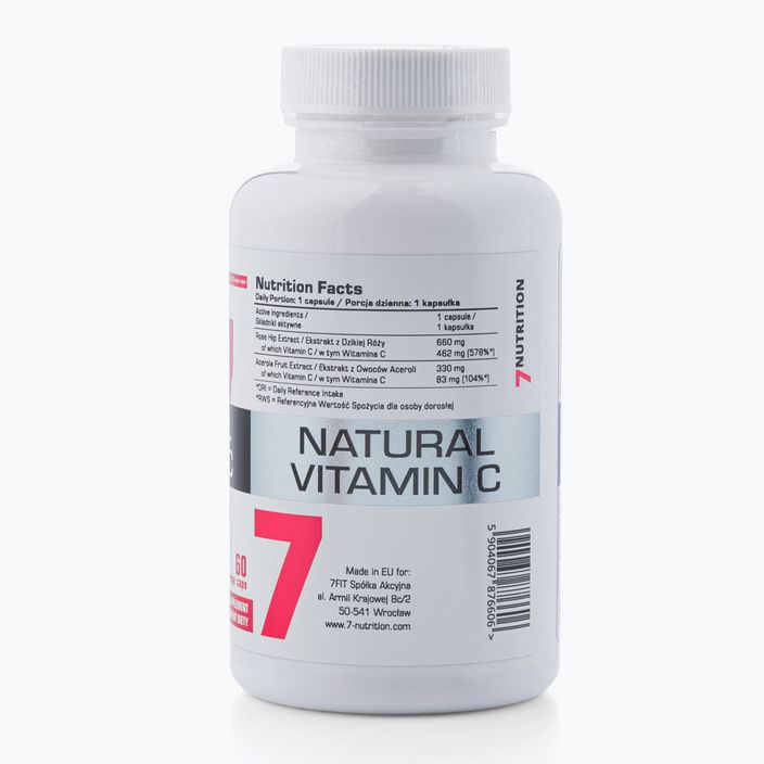 Vitamina C 7Nutrition Vitamina C naturale 60 capsule 3
