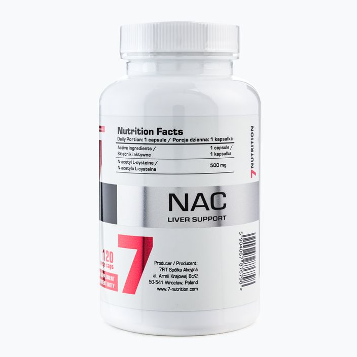 7Nutrition NAC 500 mg integratore 120 capsule 3