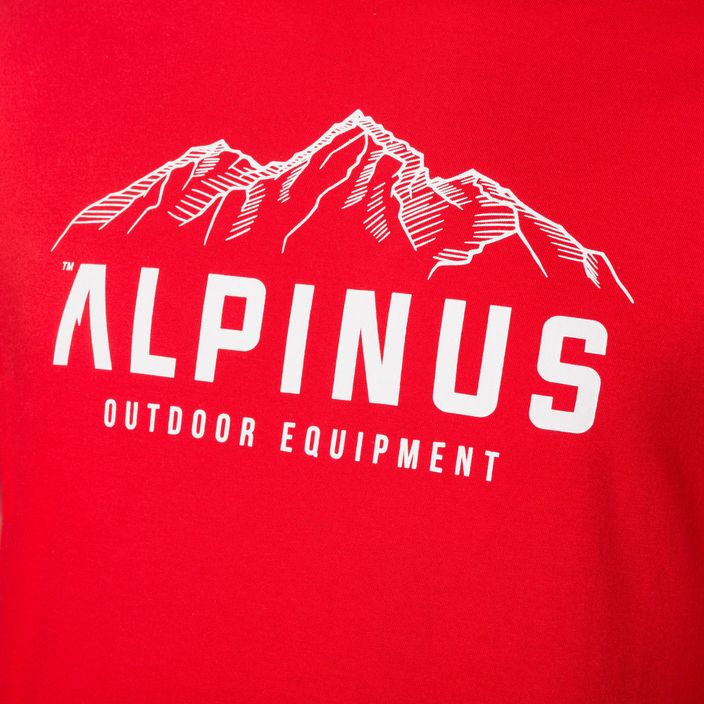 Maglietta Alpinus Mountains da uomo, rosso 8