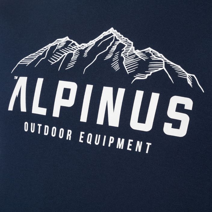 T-shirt Alpinus Mountains da uomo blu navy 8