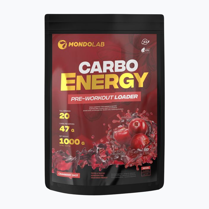 Carboidrati MONDOLAB Carbo Energy Cranberry Shot 1000 g