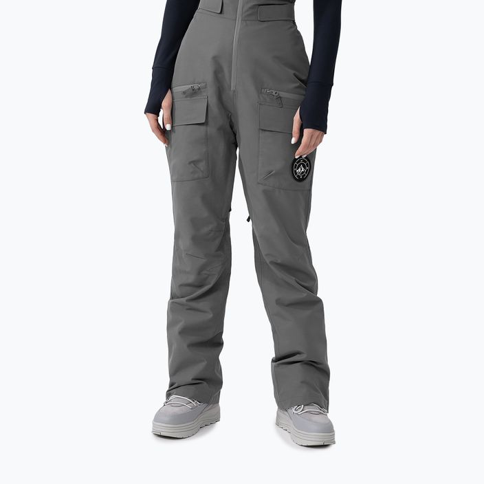 Pantaloni da snowboard da donna 4F F392 grigio medio 4