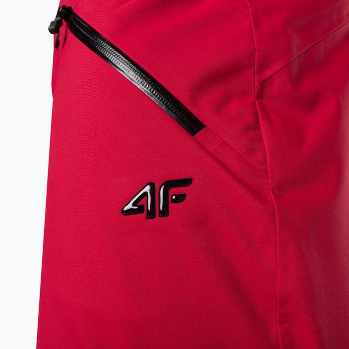 Pantaloni da sci da uomo 4F M343 rosso scuro 5
