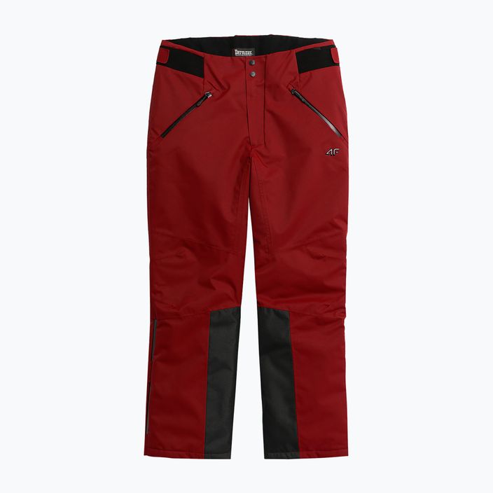 Pantaloni da sci da uomo 4F M343 rosso scuro 8