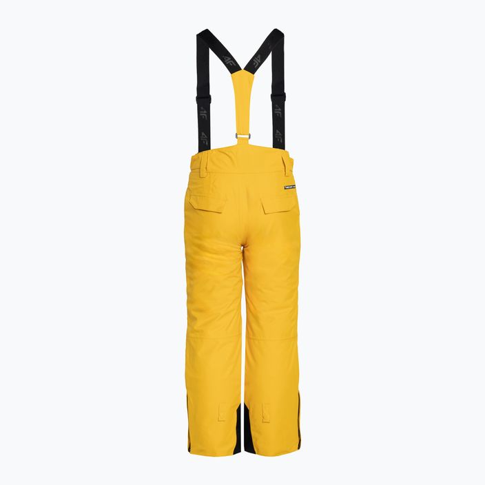 Pantaloni da sci per bambini 4F M360 giallo 2