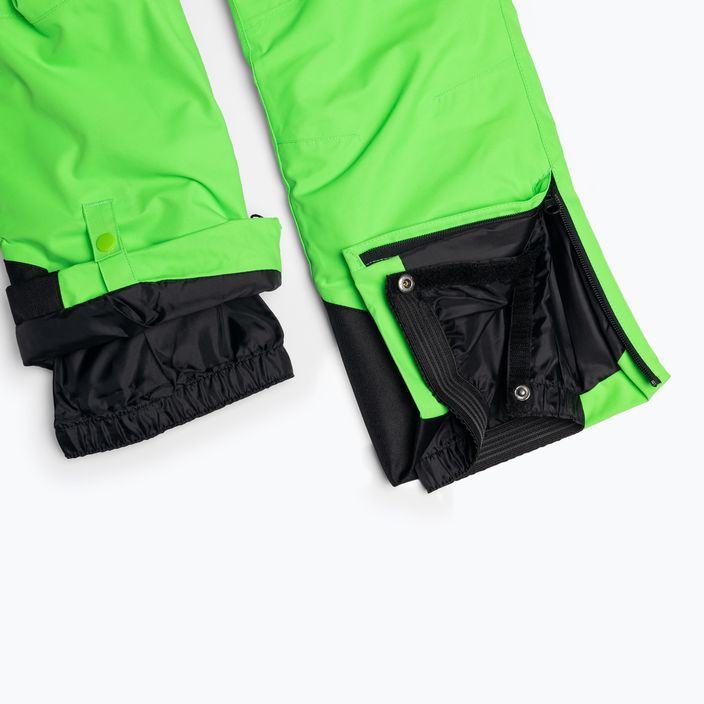 Pantaloni da sci per bambini 4F M360 verde neon 6
