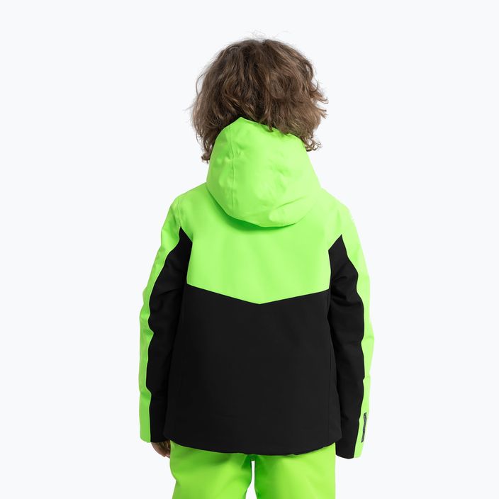 Giacca da sci per bambini 4F M300 verde neon 2