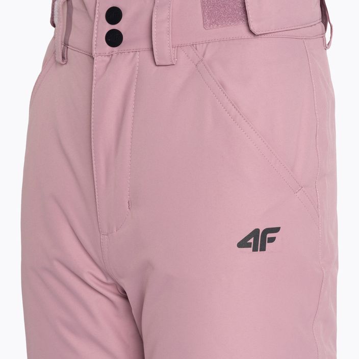 Pantaloni da sci per bambini 4F F353 rosa scuro 5