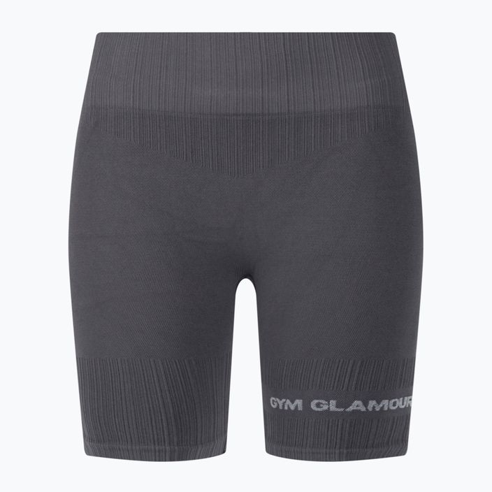 Pantaloncini da allenamento da donna Gym Glamour Push Up grigio 6