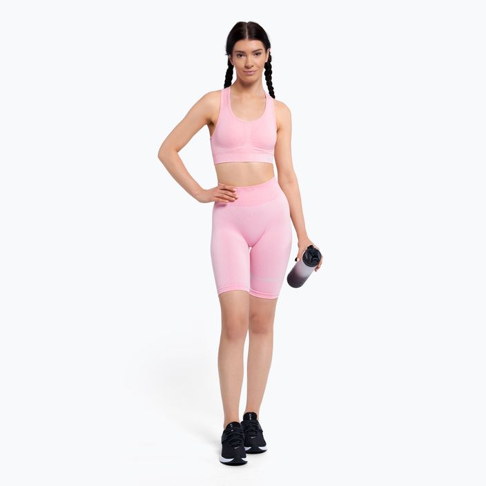 Pantaloncini da allenamento da donna Gym Glamour Push Up rosa confetto 2