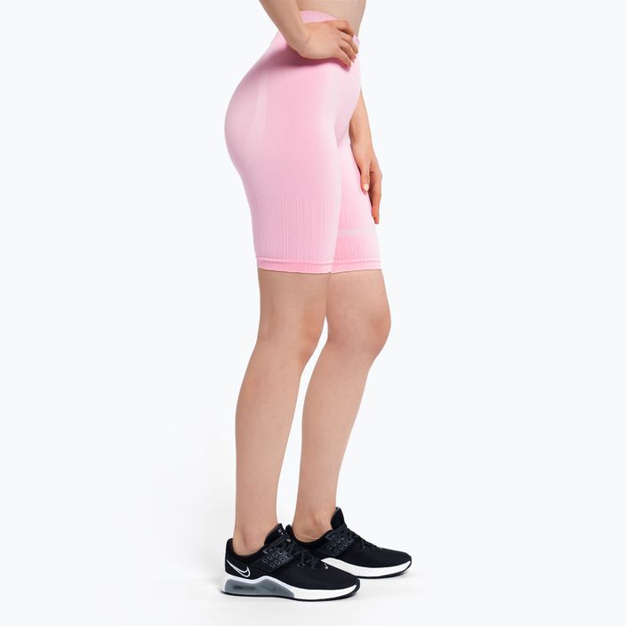 Pantaloncini da allenamento da donna Gym Glamour Push Up rosa confetto 3